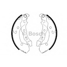 Колодка гальм. барабан. NISSAN/RENAULT MICRA/TWINGO задн. (вир-во Bosch)