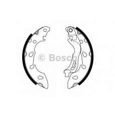 Колодки гальмівні (задні) Fiat Panda/Ford Ka 1.1-1.4 10- (барабанні) (180x30)