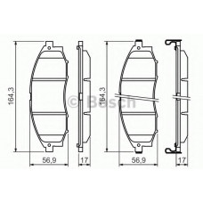 Колодки гальмівні (передні) Nissan Navara/Pick Up 2.4i/2.5 TD 98-