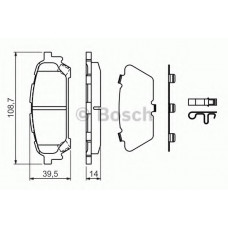 Колодки гальмівні (задні) Subaru Impreza/Forester 99-
