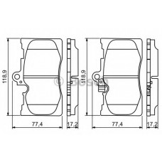Колодки гальмівні (передні) Lexus GS/ IS С/III 05-/ RC 14-
