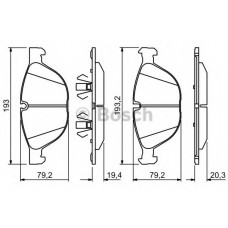 Колодки гальмівні (передні) BMW X5 (E70/F15/F85) 06-/X6 (E71/E72/F16/F86) 08-