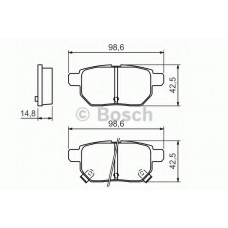 Колодки гальмівні (задні) Toyota Auris/IQ/Urban Cruiser 07-