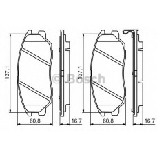 Колодки гальмівні (передні) Hyundai Terracan/Equus/Kia Amanti 99-