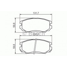 Колодки гальмівні (передні) Hyundai Tucson 04-/Sonata 05-10/Grandeur 05-/Kia Opirus 06-