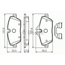 Колодки гальмівні (передні) BMW 1 (E81/E82/E87/E88) 04-13/2 (F45) 14-18