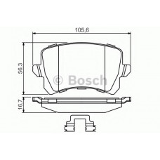 Колодки гальмівні (задні) Audi A6/VW Passat/CC 1.8TSI/2.0TDI 05-