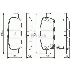 Комплект колодок гальмівних (дискових) (задніх) Nissan Juke/Leaf/Cube 10-/Murano/Teana 08-14/X-Trail/Tiida/Pulsar 13-