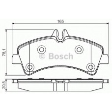 Колодки гальмівні (задні) MB Sprinter 411-519CDI/VW Crafter 06- (спарка)
