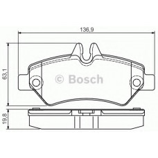 Колодки гальмівні (задні) MB Sprinter 209-319CDI/VW Crafter 06-