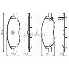 Колодки гальмівні (передні) Nissan Tiida 04-13