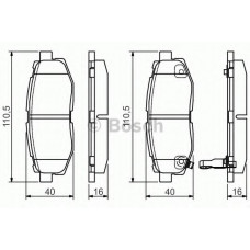 Колодки гальмівні (задні) Subaru Forester 13-