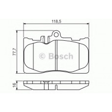 Колодки гальмівні (передні) Lexus GS 07-11/LS 00-06