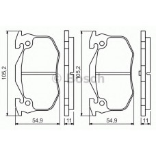 Колодки гальмівні (задні) Citroen Saxo/Xsara/Peugeot 105/205/206/306/309 84-/Renault Megan 96-03