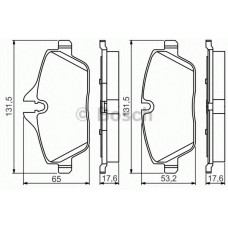 Колодки гальмівні (передні) BMW 1 (E81/E82/E87/E88) 04-13/2 (F45) 14-18