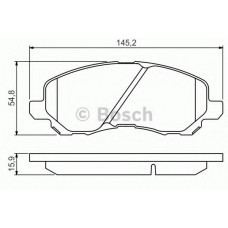 Колодки гальмівні (передні) Citroen C4/Peugeot 4008 12-/Mitsubishi Lancer/Outlander 03-/Jeep/Dodge
