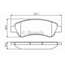 Колодки гальмівні (задні) Citroen Jumper/Fiat Ducato/Peugeot Boxer 06- (з аксесуарами)
