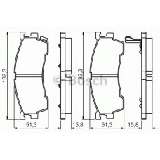 Колодки гальмівні (передні) Mazda 626 IV/V 91-02/MX-6 92-97