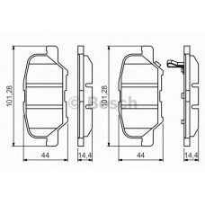 Колодки гальмівні (задні) Citroen C4 Aircross/Mazda 6/Mitsubishi Outlander III/Peugeot 4008 12-