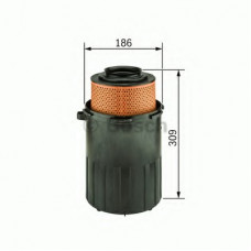 Фільтр повітряний MB 207-410D (з корпусом)