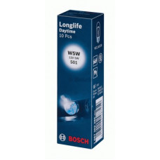 Лампа розжарювання W5W 12V 5W W2,1X9,5d LONGLIFE DAYTIME (вир-во Bosch)