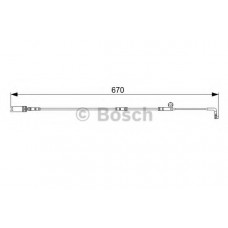 Датчик зношування колодок передн. BMW 5 (E60. E61), 6 (E63, E64) (вир-во Bosch)