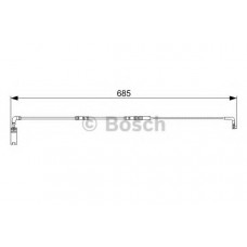 Датчик зносу задн.торм.накладок BMW 5 (Е60) 6 (Е63, Е64) (вир-во Bosch)