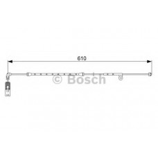 Датчик зносу гальмівних колодок (передніх) BMW Z4 (E86) 06-08 (L=610mm)
