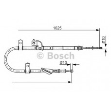 Трос ручника Subaru Forester/Impreza 98-09 (L)