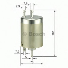 Фільтр паливний Land Rover Range Rover 4.4i 02-05/ BMW X5 (E53) 3.0/4.4i 00-06 (M54/N62)