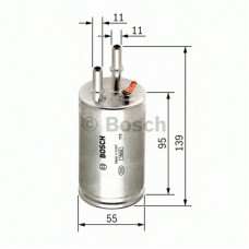 Фільтр паливний VOLVO 1.6-3.2 07-(вир-во BOSCH)