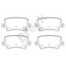 Колодки гальмівні (задні) Honda Civic 1.4-2.2 05-