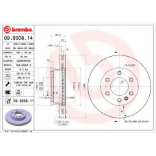 Диск гальмівний MB SPRINTER передн., вент. (вир-во BREMBO)