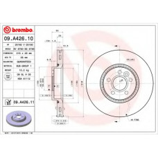 Диск гальмівний передн. (вир-во BREMBO)