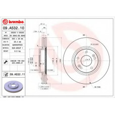 Диск гальмівний HYUNDAI NF SONATA(16) LOTZE передн. (вир-во BREMBO)