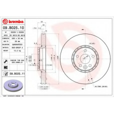 Диск гальмівний передн. (вир-во BREMBO)