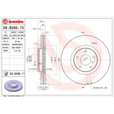 Диск гальмівний передн. (вир-во BREMBO)