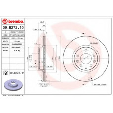 Диск гальмівний MAZDA 6 передн. (вир-во BREMBO)