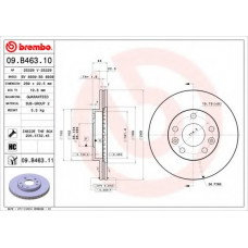 Диск гальмівний RENAULT DUSTER 1.6 16V 2.0 2012 - передн. (вир-во BREMBO)