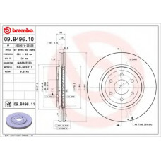 Диск гальмівний передн. (вир-во BREMBO)