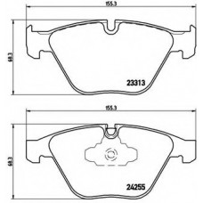 Колодка гальм. диск. BMW 5(F10) 523I,528I,520D,525D,530D 2010 - передн. (вир-во BREMBO)