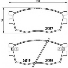 Колодка гальм. диск. HYUNDAI ACCENT, KIA RIO II передн. (вир-во BREMBO)