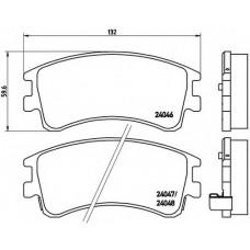 Колодка гальм. диск. MAZDA 6 (GG, GY) передн. (вир-во BREMBO)