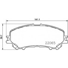 Колодка гальм. диск. NISSAN QASHQAI, RENAULT KADJAR передн. (вир-во BREMBO)