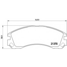 Колодка гальм. диск. MITSUBISHI LANCER VI (CK/P_A), OUTLANDER, PAJERO II (V2_W) передн. (вир-во BREM