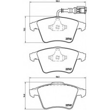 Колодка гальм. диск. VW T5 (7HB, 7HJ, 7HM) передн. (вир-во BREMBO)