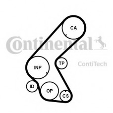 Ремінь ГРМ OPEL ASTRA H (A04) 1.7 CDTI 03/04-10/10 (Вир-во Contitech)