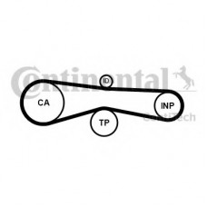 Комплект ременя ГРМ VW TOUAREG 3.0 V6 TDI 10/02 - (Вир-во Contitech)