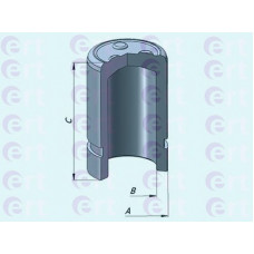 Поршень, корпус скоби гальма D025384 (вир-во ERT)