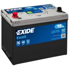 Акумулятор 70Ah-12v Exide EXCELL (266х172х223), L, EN540 Азія